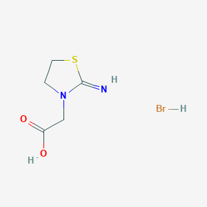 molecular formula C5H9BrN2O2S B3268406 (2-Imino-1,3-thiazolidin-3-yl)acetic acid hydrobromide CAS No. 479192-80-8