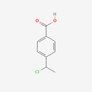 molecular formula C9H9ClO2 B3268427 4-(1-Chloroethyl)benzoic acid CAS No. 479625-84-8