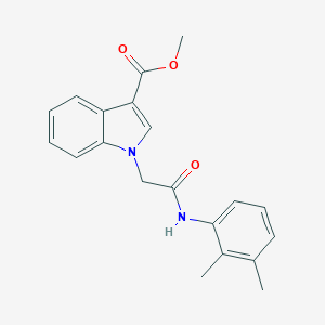 molecular formula C20H20N2O3 B326845 methyl1-[2-(2,3-dimethylanilino)-2-oxoethyl]-1H-indole-3-carboxylate 