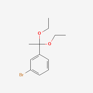 molecular formula C12H17BrO2 B3268450 3'-Bromoacetophenone diethyl ketal CAS No. 480439-43-8