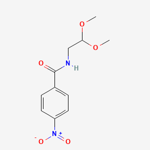 molecular formula C11H14N2O5 B3268477 N-(2,2-Dimethoxyethyl)-4-nitrobenzamide CAS No. 481053-42-3