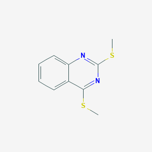 molecular formula C10H10N2S2 B3268490 Quinazoline, 2,4-bis(methylthio)- CAS No. 48141-61-3