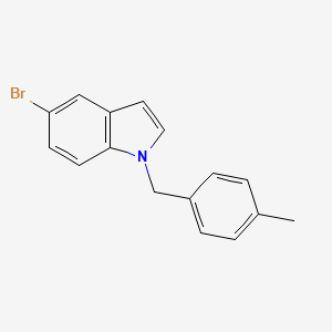 molecular formula C16H14BrN B3268493 5-Bromo-1-(4-methylbenzyl)-1H-indole CAS No. 481630-73-3