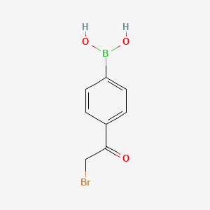 molecular formula C8H8BBrO3 B3268496 (4-(2-Bromoacetyl)phenyl)boronic acid CAS No. 481725-47-7