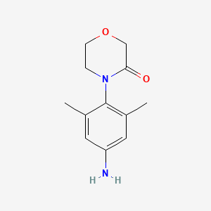 molecular formula C12H16N2O2 B3268503 4-(4-Amino-2,6-dimethylphenyl)morpholin-3-one CAS No. 482308-12-3