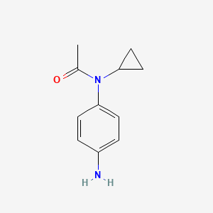 molecular formula C11H14N2O B3268506 n-(4-Aminophenyl)-n-cyclopropylacetamide CAS No. 482308-20-3