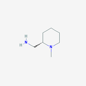 molecular formula C7H16N2 B3268553 (S)-(1-Methylpiperidin-2-yl)methanamine CAS No. 486414-41-9