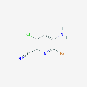 molecular formula C6H3BrClN3 B3268593 5-Amino-6-bromo-3-chloropicolinonitrile CAS No. 488713-32-2