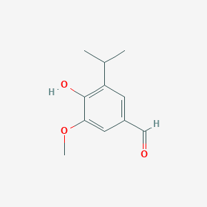 molecular formula C11H14O3 B3268654 3-Methoxy-4-hydroxy-5-isopropyl benzaldehyde CAS No. 491851-43-5