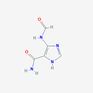 molecular formula C5H6N4O2 B3268658 Imidazole-4-carboxamide, 5-formamido- CAS No. 4919-05-5