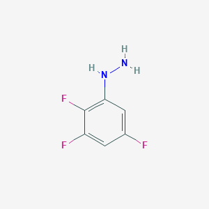 molecular formula C6H5F3N2 B3268666 (2,3,5-Trifluorophenyl)hydrazine CAS No. 4920-39-2