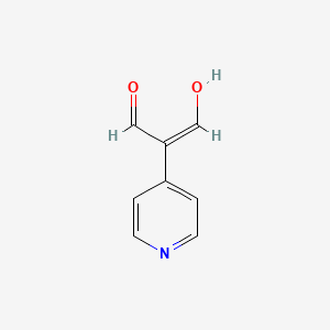 molecular formula C8H7NO2 B3268678 (2Z)-3-hydroxy-2-(4-pyridyl)prop-2-enal CAS No. 493038-82-7