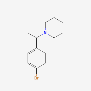 molecular formula C13H18BrN B3268689 1-[1-(4-Bromophenyl)ethyl]piperidine CAS No. 494773-08-9