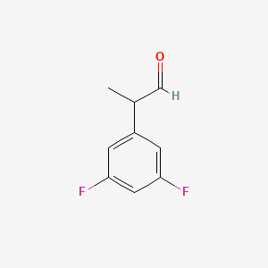 molecular formula C9H8F2O B3268698 2-(3,5-Difluorophenyl)propanal CAS No. 494862-30-5