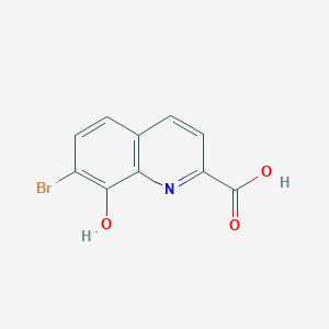 molecular formula C10H6BrNO3 B3268707 7-Bromo-8-hydroxyquinoline-2-carboxylic acid CAS No. 495411-33-1