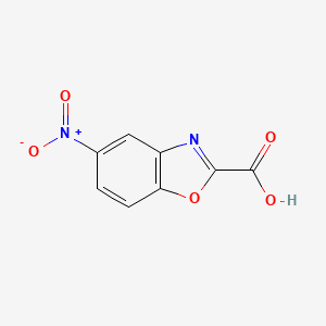 molecular formula C8H4N2O5 B3268717 5-Nitro-benzooxazole-2-carboxylic acid CAS No. 49559-67-3