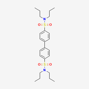 molecular formula C24H36N2O4S2 B3268730 N4,N4,N4',N4'-tetrapropyl-[1,1'-biphenyl]-4,4'-disulfonamide CAS No. 496014-87-0
