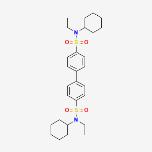 N4,N4'-dicyclohexyl-N4,N4'-diethyl-[1,1'-biphenyl]-4,4'-disulfonamide