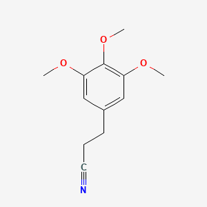molecular formula C12H15NO3 B3268748 3-(3,4,5-Trimethoxyphenyl)propionitrile CAS No. 49621-50-3