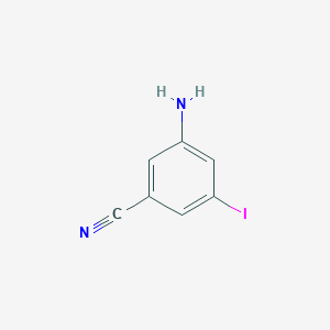 molecular formula C7H5IN2 B3268754 3-Amino-5-iodobenzonitrile CAS No. 49674-31-9