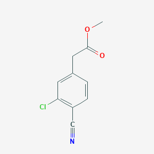 molecular formula C10H8ClNO2 B3268762 Methyl 2-(3-chloro-4-cyanophenyl)acetate CAS No. 496856-45-2