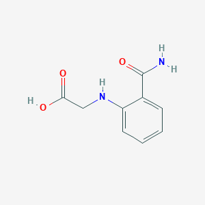 molecular formula C9H10N2O3 B3268785 2-[(2-氨基甲酰苯基)氨基]乙酸 CAS No. 497066-74-7