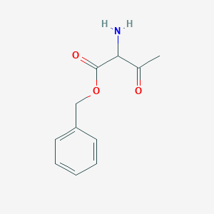 molecular formula C11H13NO3 B3268802 Benzyl 2-amino-3-oxobutanoate CAS No. 497097-25-3