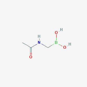 molecular formula C3H8BNO3 B3268819 Acetamidomethylboronic Acid CAS No. 497258-71-6