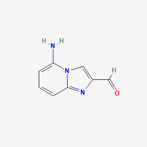 molecular formula C8H7N3O B3268829 5-Aminoimidazo[1,2-a]pyridine-2-carbaldehyde CAS No. 49753-74-4
