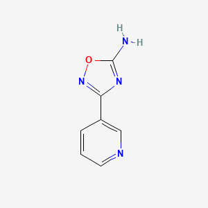molecular formula C7H6N4O B3268839 3-(吡啶-3-基)-1,2,4-恶二唑-5-胺 CAS No. 49772-70-5