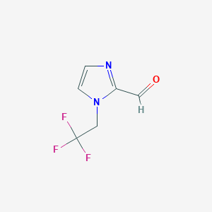 molecular formula C6H5F3N2O B3268855 1-(2,2,2-trifluoroethyl)-1H-imidazole-2-carbaldehyde CAS No. 497855-74-0