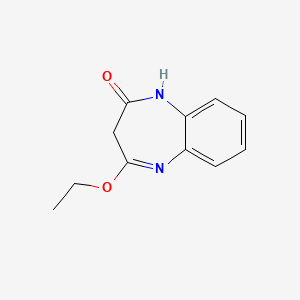 molecular formula C11H12N2O2 B3268867 2H-1,5-Benzodiazepin-2-one, 4-ethoxy-1,3-dihydro- CAS No. 49799-49-7