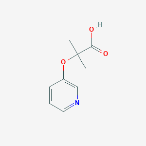 molecular formula C9H11NO3 B3268871 2-(3-Pyridyloxy)-2-methylpropionic acid CAS No. 49802-96-2