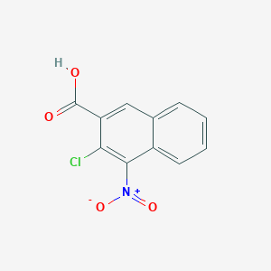 molecular formula C11H6ClNO4 B3268892 3-Chloro-4-nitro-2-naphthalenecarboxylic acid CAS No. 498546-34-2