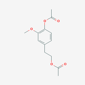 molecular formula C13H16O5 B032689 4-(乙酰氧基)-3-甲氧基苯甲醇乙酸酯 CAS No. 32022-28-9