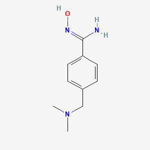 molecular formula C10H15N3O B3268915 4-[(dimethylamino)methyl]-N'-hydroxybenzene-1-carboximidamide CAS No. 500024-79-3