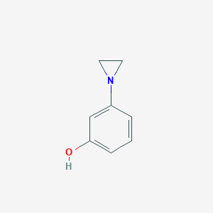 molecular formula C8H9NO B3268942 3-(Aziridin-1-yl)phenol CAS No. 500284-15-1