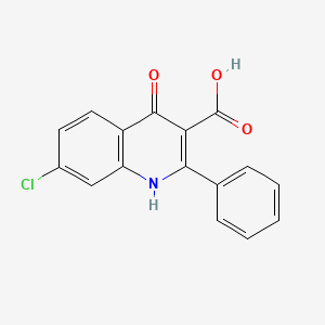 7-Chloro-4-hydroxy-2-phenylquinoline-3-carboxylic acid