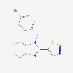 molecular formula C17H12BrN3S B326896 1-(4-bromobenzyl)-2-(1,3-thiazol-5-yl)-1H-benzimidazole 
