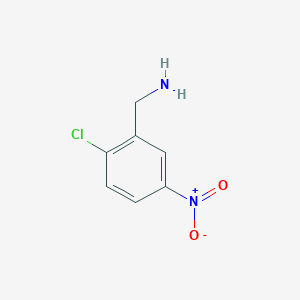 molecular formula C7H7ClN2O2 B3268975 2-氯-5-硝基苄胺 CAS No. 500590-13-6