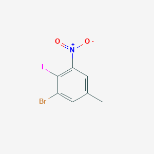 molecular formula C7H5BrINO2 B3268985 3-Bromo-4-iodo-5-nitrotoluene CAS No. 500728-37-0