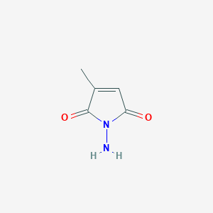 molecular formula C5H6N2O2 B3268999 1-Amino-3-methylpyrrole-2,5-dione CAS No. 501008-30-6