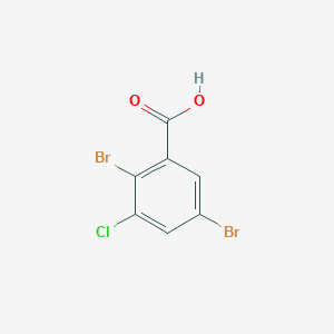 molecular formula C7H3Br2ClO2 B3269013 2,5-Dibromo-3-chlorobenzoic acid CAS No. 501009-15-0