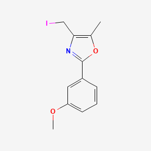 molecular formula C12H12INO2 B3269030 4-Iodomethyl-2-(3-methoxyphenyl)-5-methyloxazole CAS No. 501362-93-2