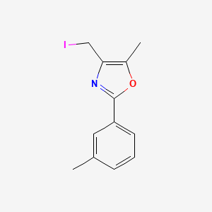 molecular formula C12H12INO B3269035 4-Iodomethyl-5-methyl-2-m-tolyloxazole CAS No. 501362-97-6