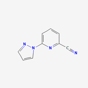 B3269051 6-(1H-pyrazol-1-yl)pyridine-2-carbonitrile CAS No. 501378-98-9