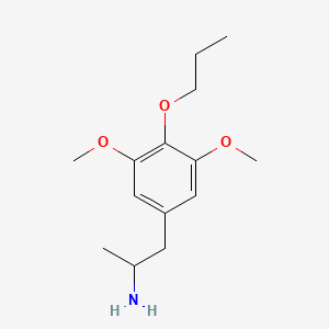 molecular formula C14H23NO3 B3269054 1-(3,5-二甲氧基-4-丙氧基苯基)丙烷-2-胺 CAS No. 501700-11-4