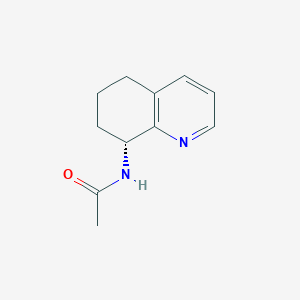 molecular formula C11H14N2O B3269081 (R)-(-)-N-(5,6,7,8-tetrahydroquinolin-8-yl)-acetamide CAS No. 502612-35-3