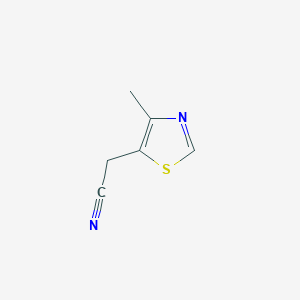 molecular formula C6H6N2S B3269177 2-(4-甲基-1,3-噻唑-5-基)乙腈 CAS No. 50382-33-7