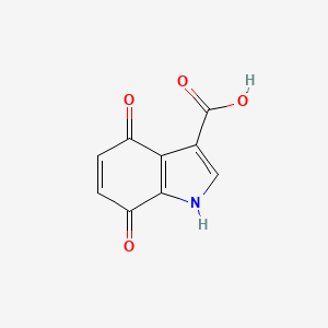 4,7-Dioxo-4,7-dihydro-1H-indole-3-carboxylic acid